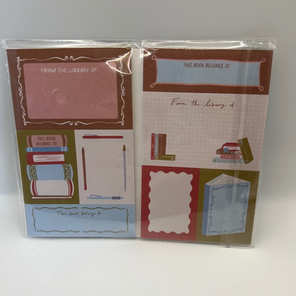 Barnes & Noble Bookplate Sticker Label Pack Open Package- Missing one sheet